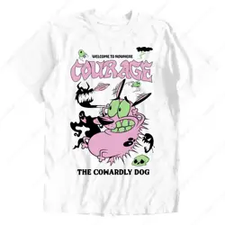 Courage The Cowardly Dog Welcome to Nowhere Men’s and Women’s Short Sleeve T-Shirt