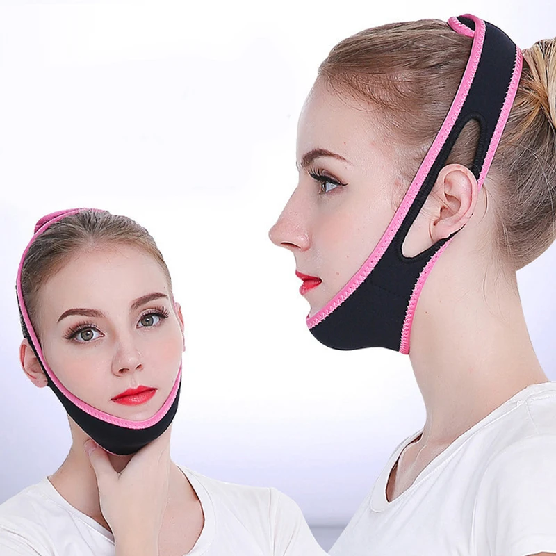 V Face Lift Up Bandage Belt, Dormir Emagrecimento Máscara Facial, Massagem Shaper Band, Máscara Facial Noite, Pele Chin Duplo