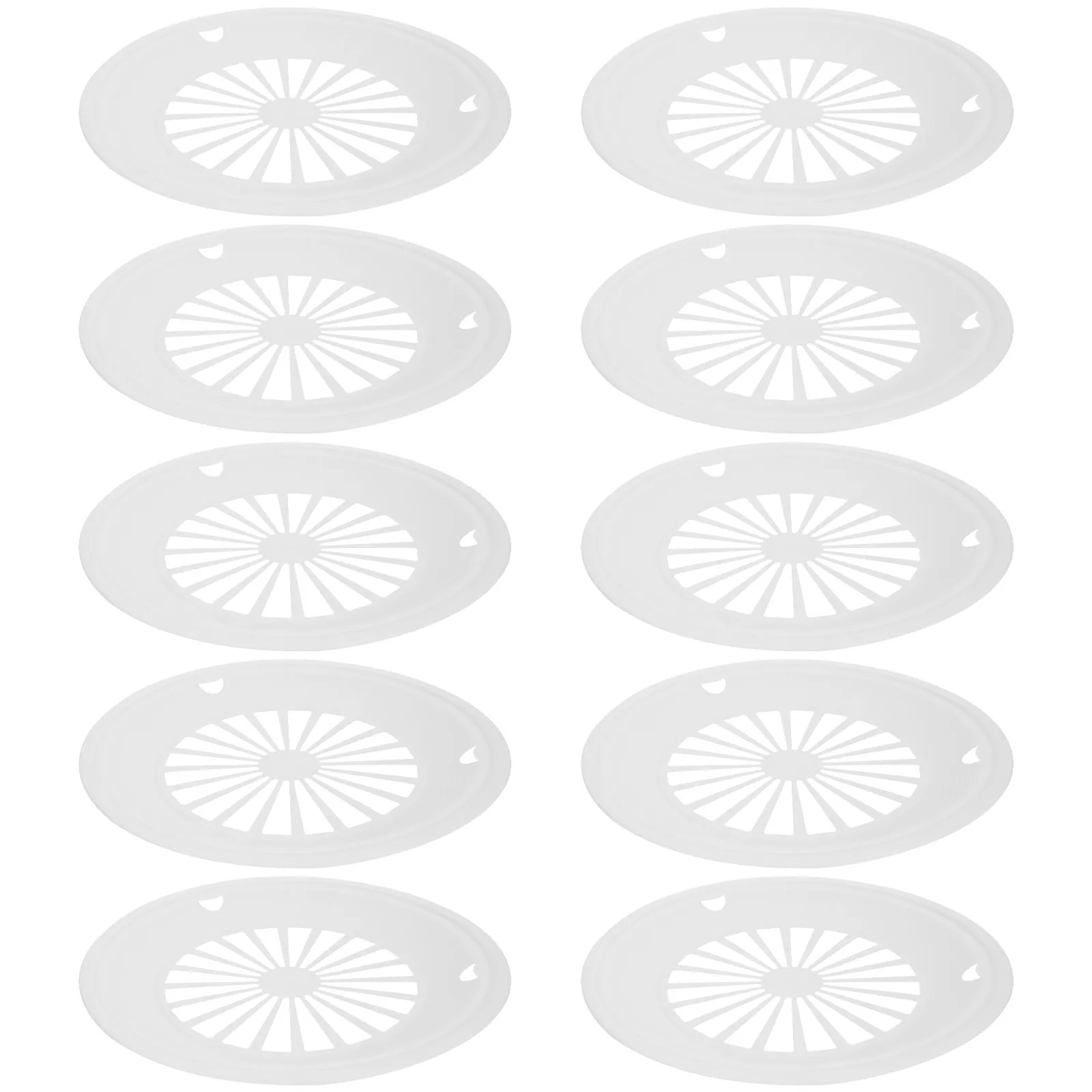 

10 Pcs Barbecue Serveware Bbq Dinnerware Serving Tray Reusable Trays White Plate Barbeque Food Plates Party