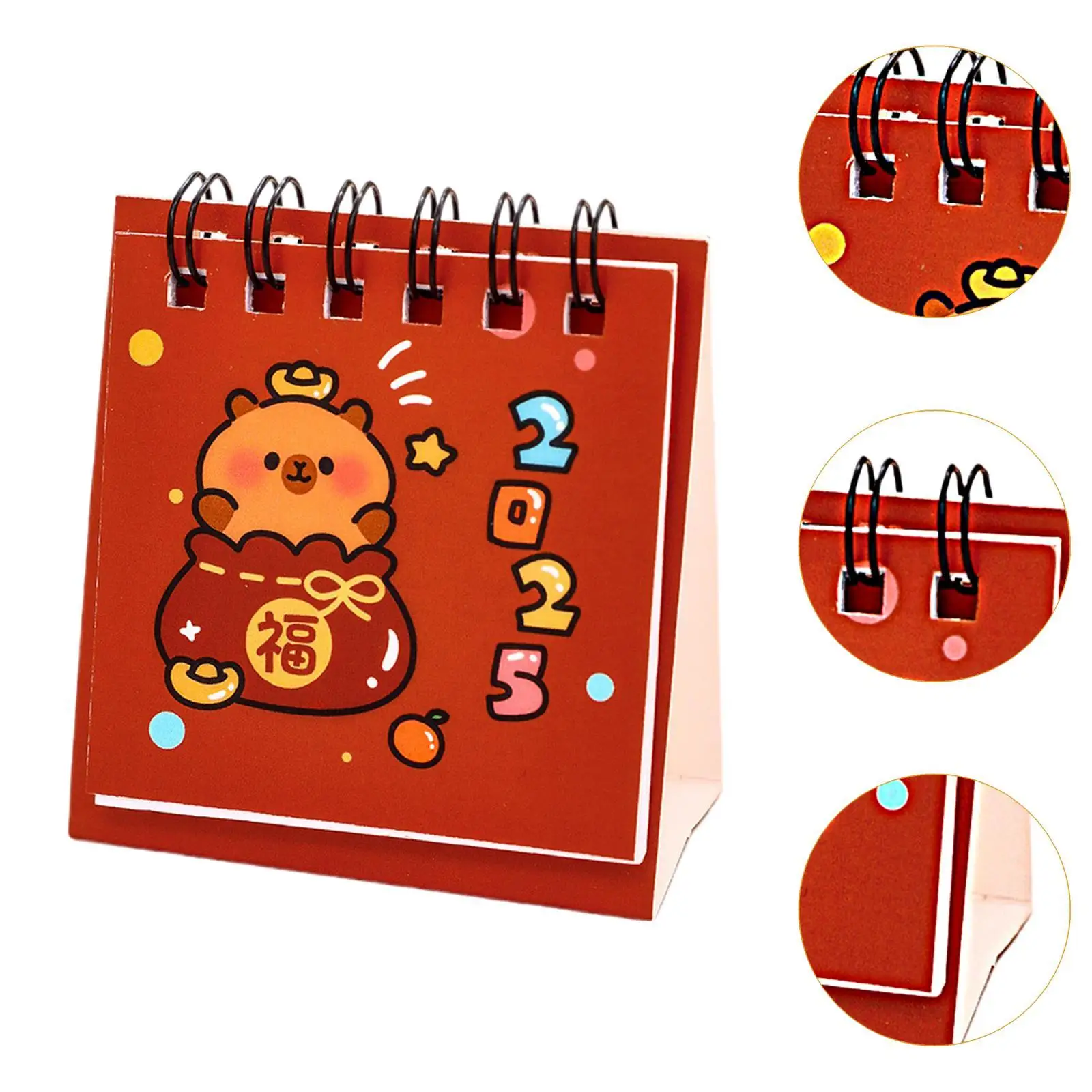 2025 Standing Desk Calendar Standing Flip Calendar for Desktop Daily Use