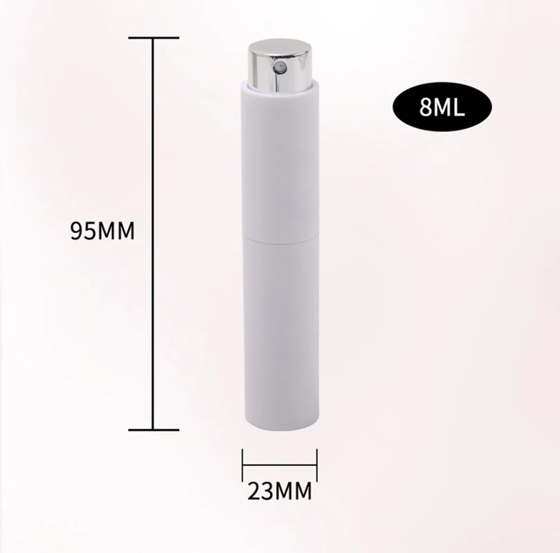 8ml Metall Aluminium Parfüm Flasche kosmetische Sprüh flasche tragbare leere Flasche Reise Sub-Flasche Liner Glas