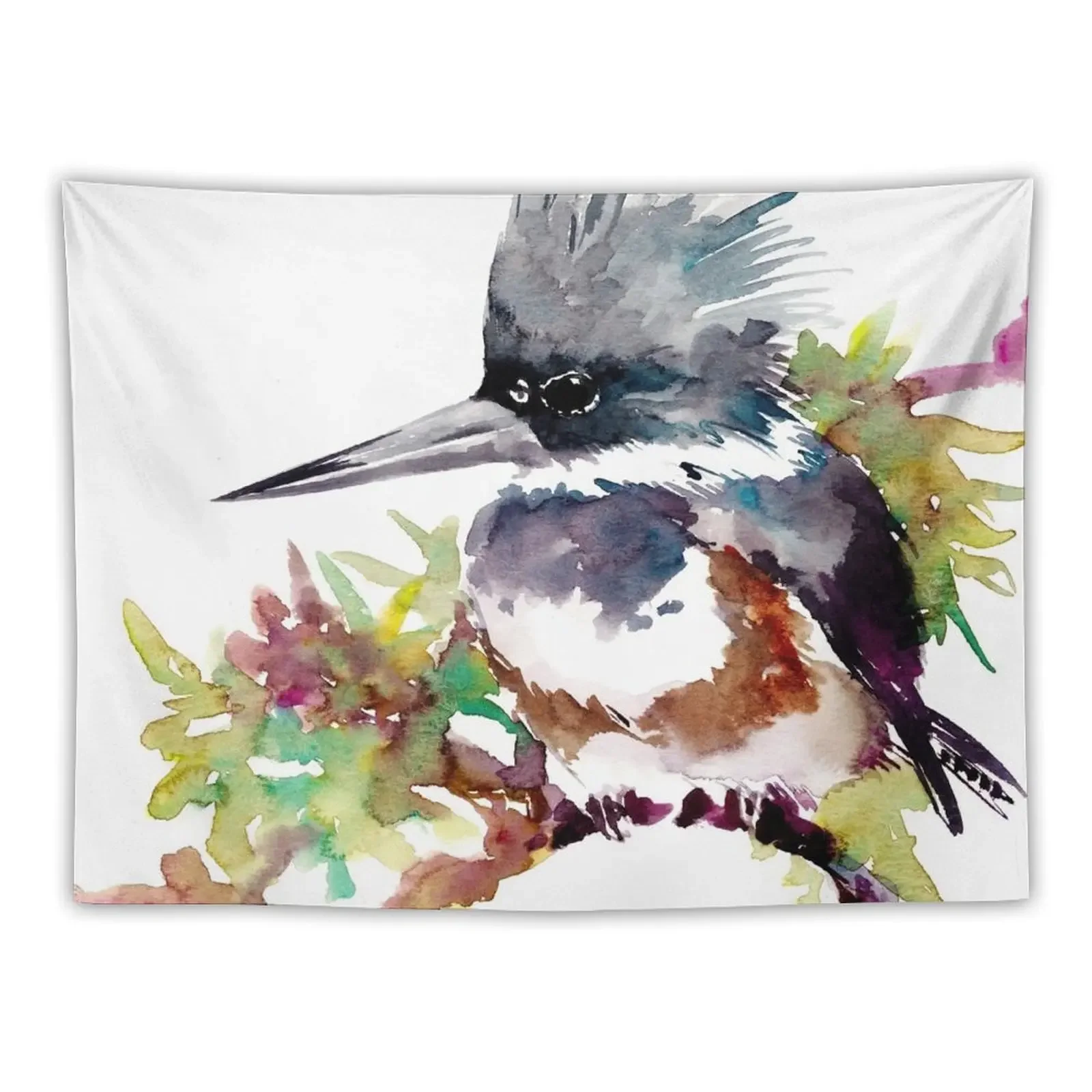 Belted Kingfisher Tapestry Room Decorations Aesthetics Home Decor Aesthetic Tapestry