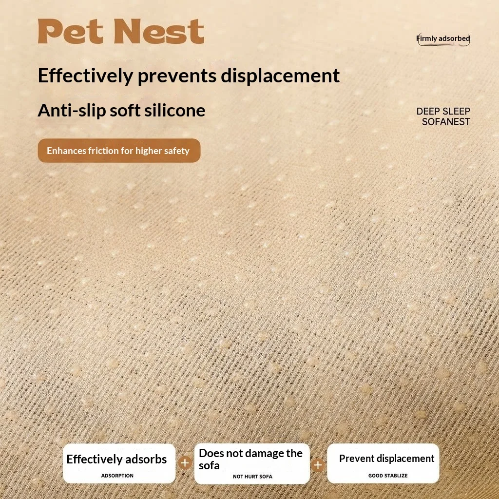 Alfombra gruesa antideslizante antiarañazos para sofá, perros y gatos - imagen 2