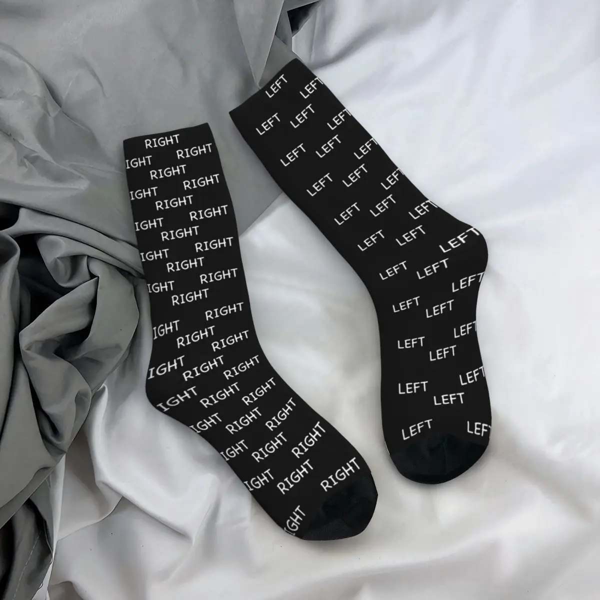 Linke und rechte Socken Harajuku hochwertige Strümpfe ganzjährig lange Socken Zubehör für Männer Frauen Geschenke