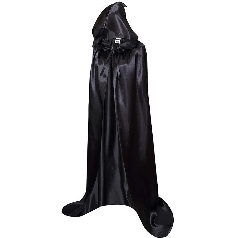 

Wizard Grim Reaper Cape - Halloween Vampire Cloak with Hood, Demon Costume Role Play Cape, Best Seller