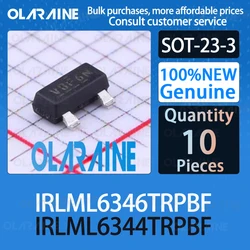 10Pcs IRLML6346TRPBF IRLML6344TRPBF SOT-23-3 100%New Transistor MOSFET N-Channel 3.4A 63mOhm 30V 2.5V drv capable