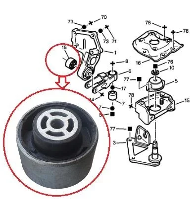 MOTOR WEDGE CENTER SIGN 206-405-205-407-the EM-BERLINGO EM-C 424160697