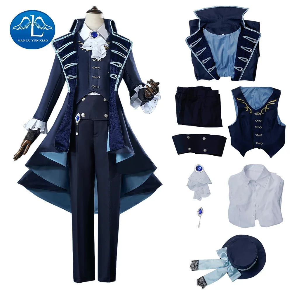 

Reverse1999 Vertin Cosplay Costume Anime Game Blue Elegant Dress High Quality Halloween Carnival Party Suit