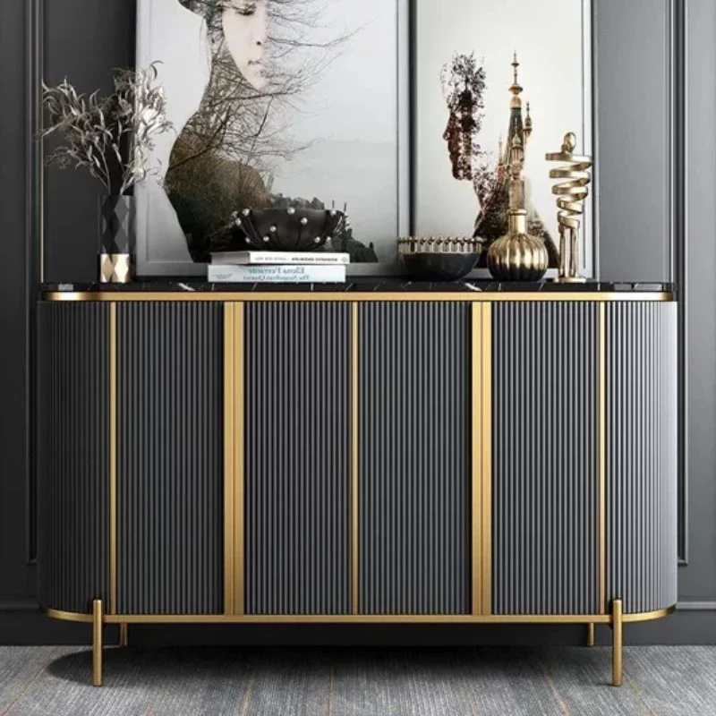 X B B Home Light Luxury Dining Side Storage Locker Modern Simple Entrance Living Room Cabinets Display Showcase Sideboard Furnit