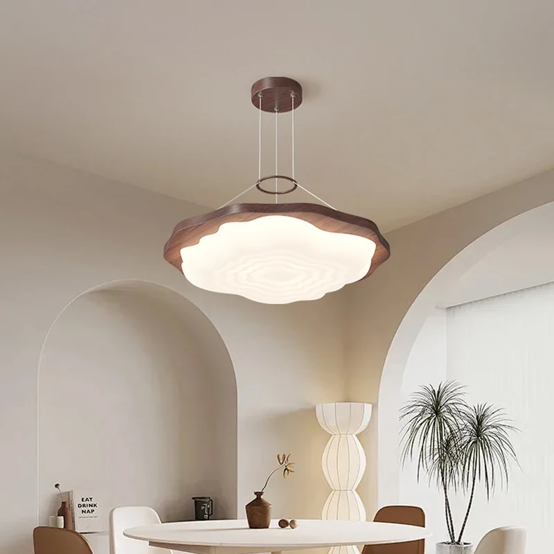 Rosewood LED Ceiling Light Bedroom Lighting Woodiness Living Room Balcony Indoor Pendant Lights Modern Home Interior Decor Lamp image 4