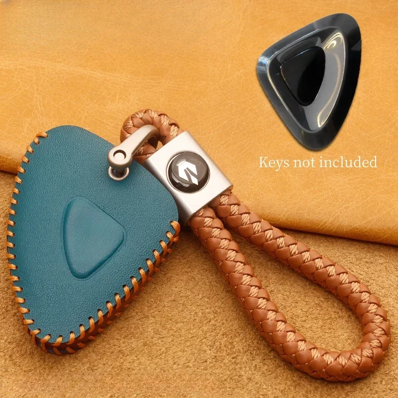 

For Lotus ELETRE 2023 Leather Car Key Bag Case Wallet Holder Key Cover Key Chains Car Accessories