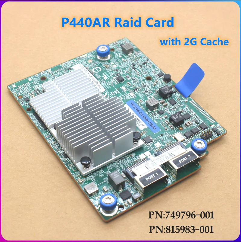 Original P440AR Raid Card with 2G Cache FBWC 726736-B21 749796-001 878643-001 For HP DL360 DL388 G9 Server