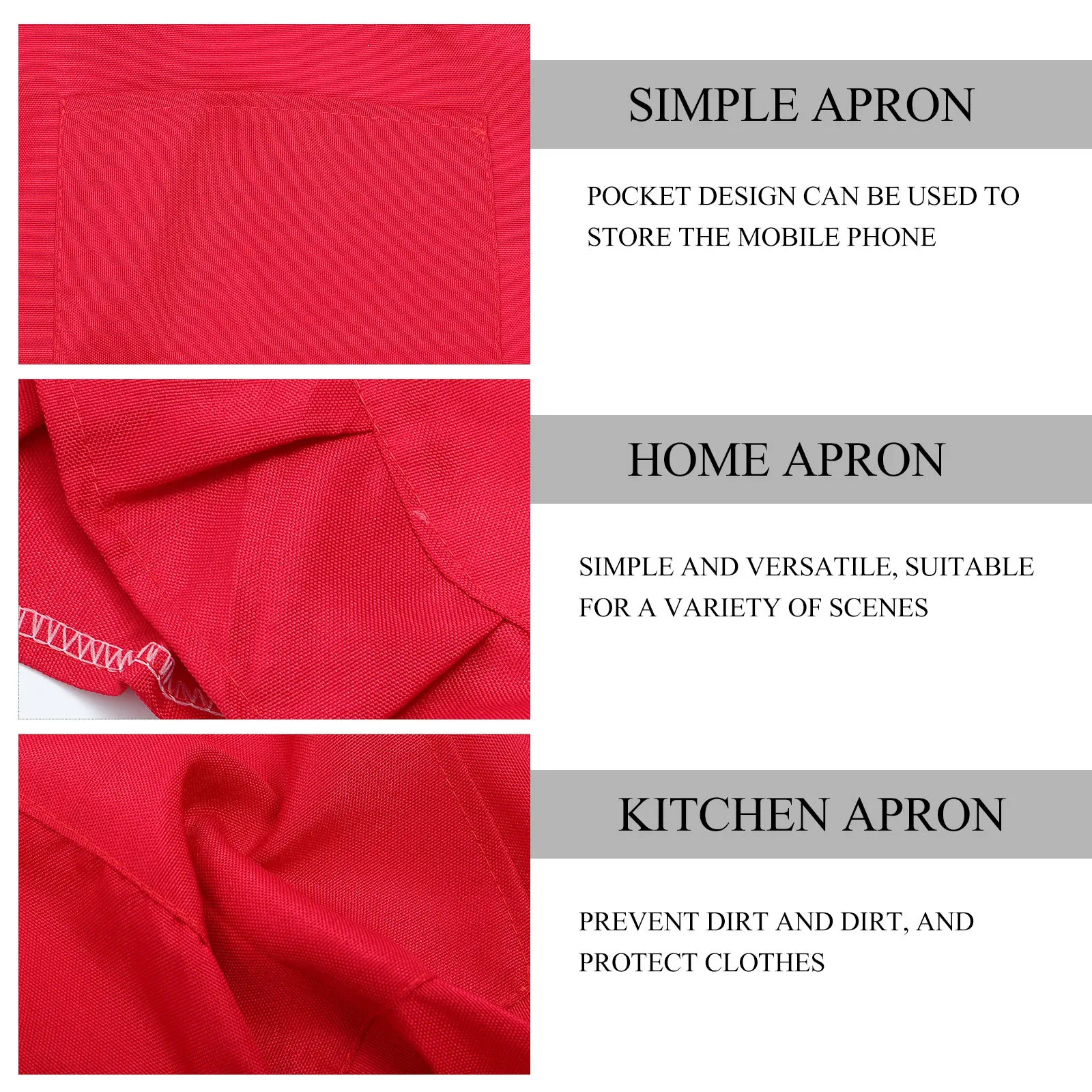 

Фартук средней длины с кружевной отделкой, легкий вес с карманом, водонепроницаемый для приготовления пищи, выпечки, уборки, рабочий фартук, кухонные принадлежности, официантка