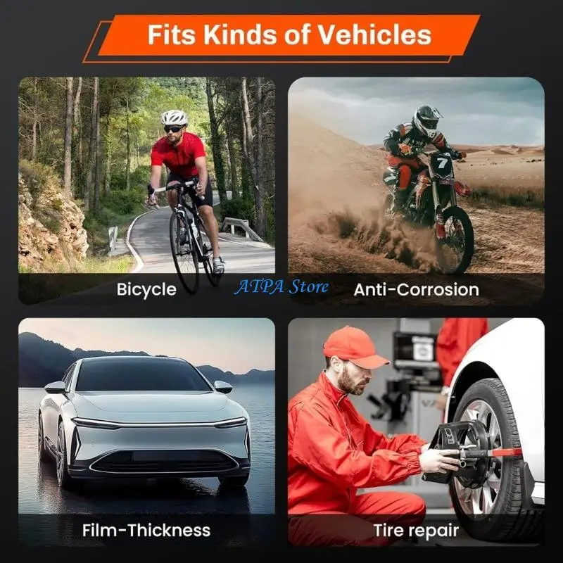 

U13C High Accuracy Digital Tire Gauge Easy to Use for Car Motorcycles & Bicycles