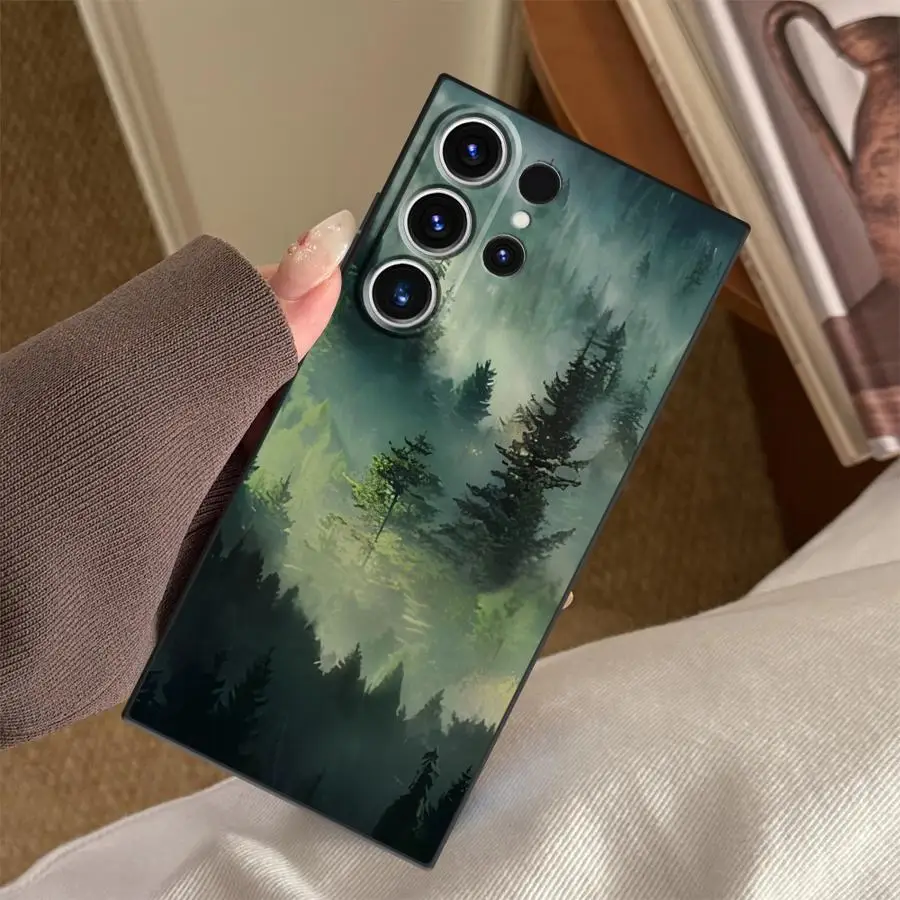 Forest Mist Case for Samsung Galaxy S26 Ultra S20 Ultra S21 FE S24 Note 20 8 9 10 S25 Plus S23 S10 S9 Funda Phone Cover view 4