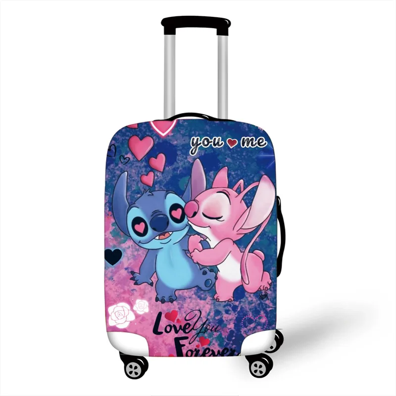 Disney-Juste de bagage Stitch Optics, housse de valise élastique, housse de chariot de voyage, accessoires de protection, cadeaux