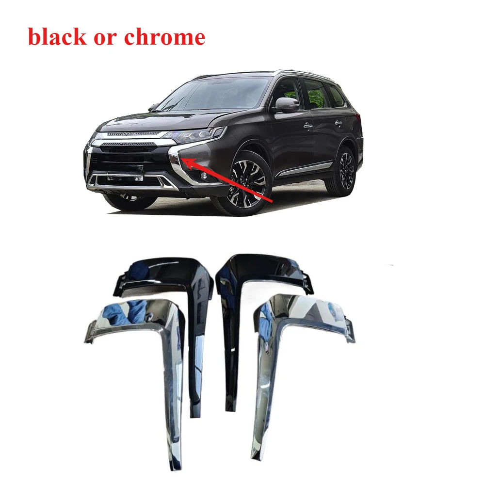 1 Piece 2015-2020 Chrome Decoration Strip for Outlander Front Cover for Airtrek Grille 6407A146 6407A141 Up Middle Down No Screw