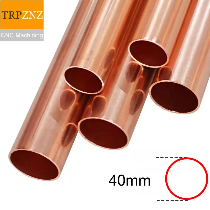 T2 Copper Pipe Tube OD40 Outer Diameter 40mm Inner 37mm 36mm 34mm Copper Pipe Capillary Hollow Copper Tube Factory Outlets