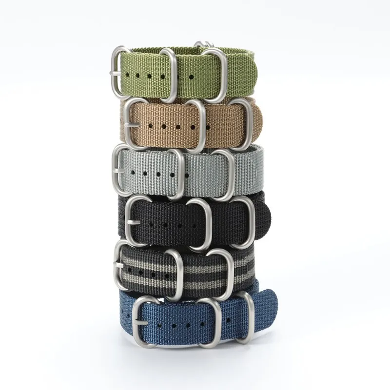 

High Quality Nylon Canvas Watch Strap Replacement for 18mm 20mm 22mm Sport Waterproof Watch Band Bracelet Accessories with Tool