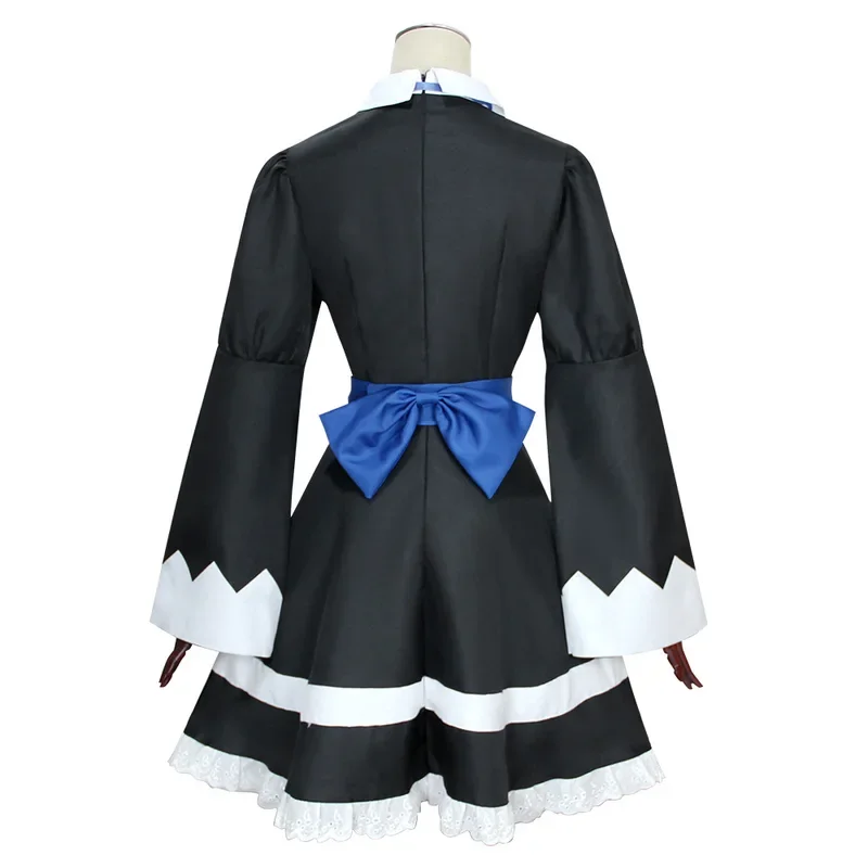 Anime calcinha & meia com cinto de liga irmã mais velha anarquia meia cosplay traje gótico empregada lolita vestido peruca longa soc # 1 # W