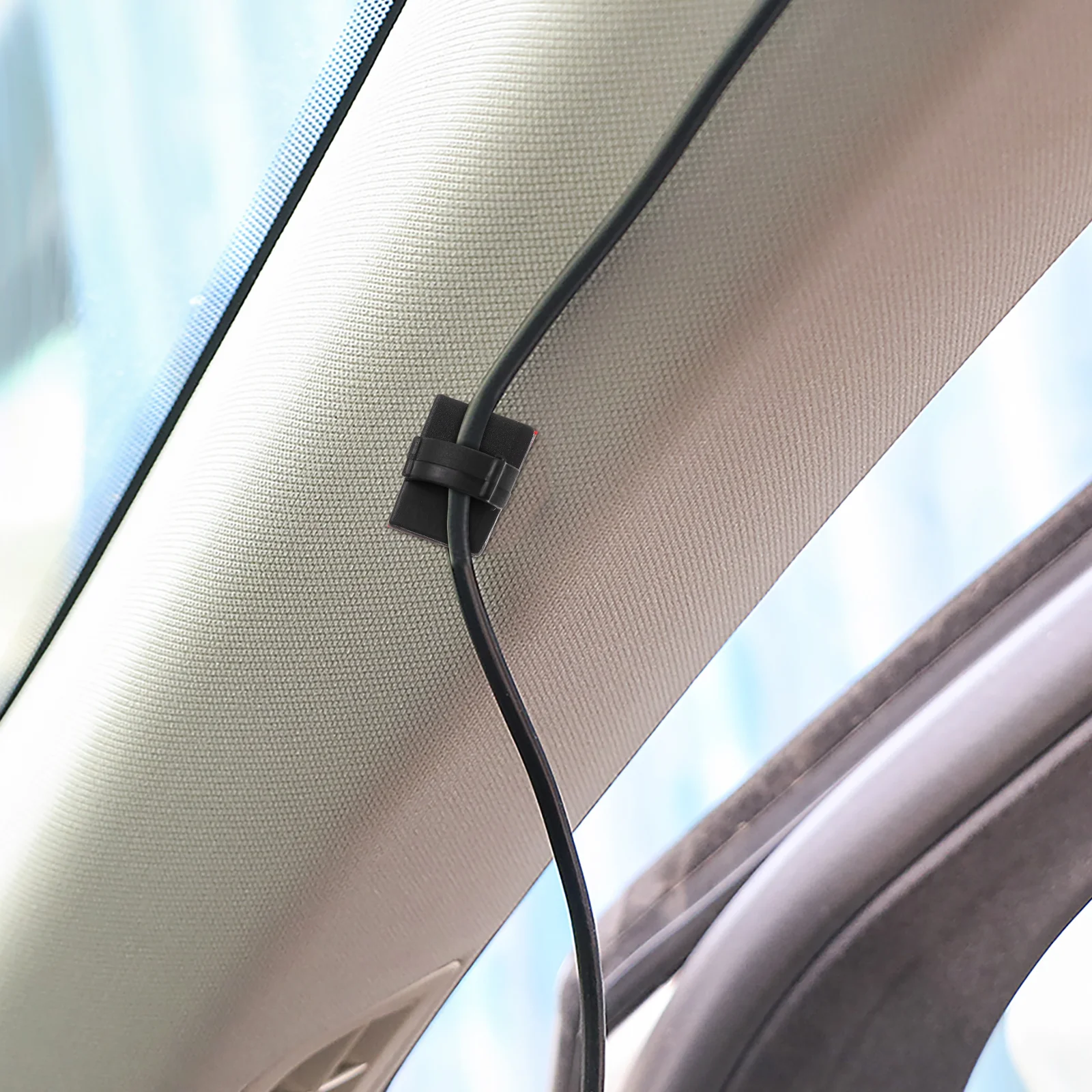

100Pcs Cable Clips Strong Adhesive Durable Wire Holder Organizer for Car Home Office Cord Management Wire Cable Accessories