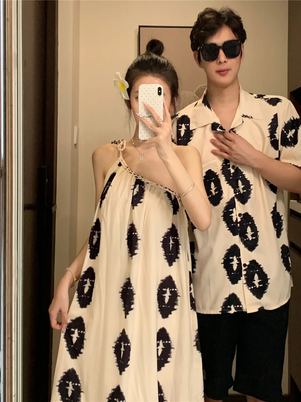 Sommer 2025, Vintage-Design, Sensation Slope oulder Lazy Vaion Sle Dr. Beach Sand One Dr. One irt für Paare