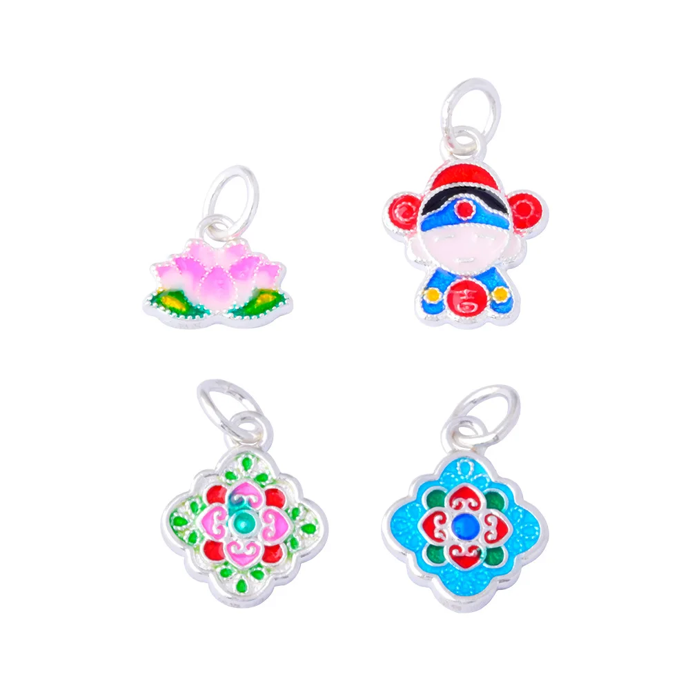 encantos-925-prata-azul-cozido-pintura-lotus-deus-da-riqueza-colar-pingente-artesanal-diy-acessorios-encantos-para-pulseira-plata-925