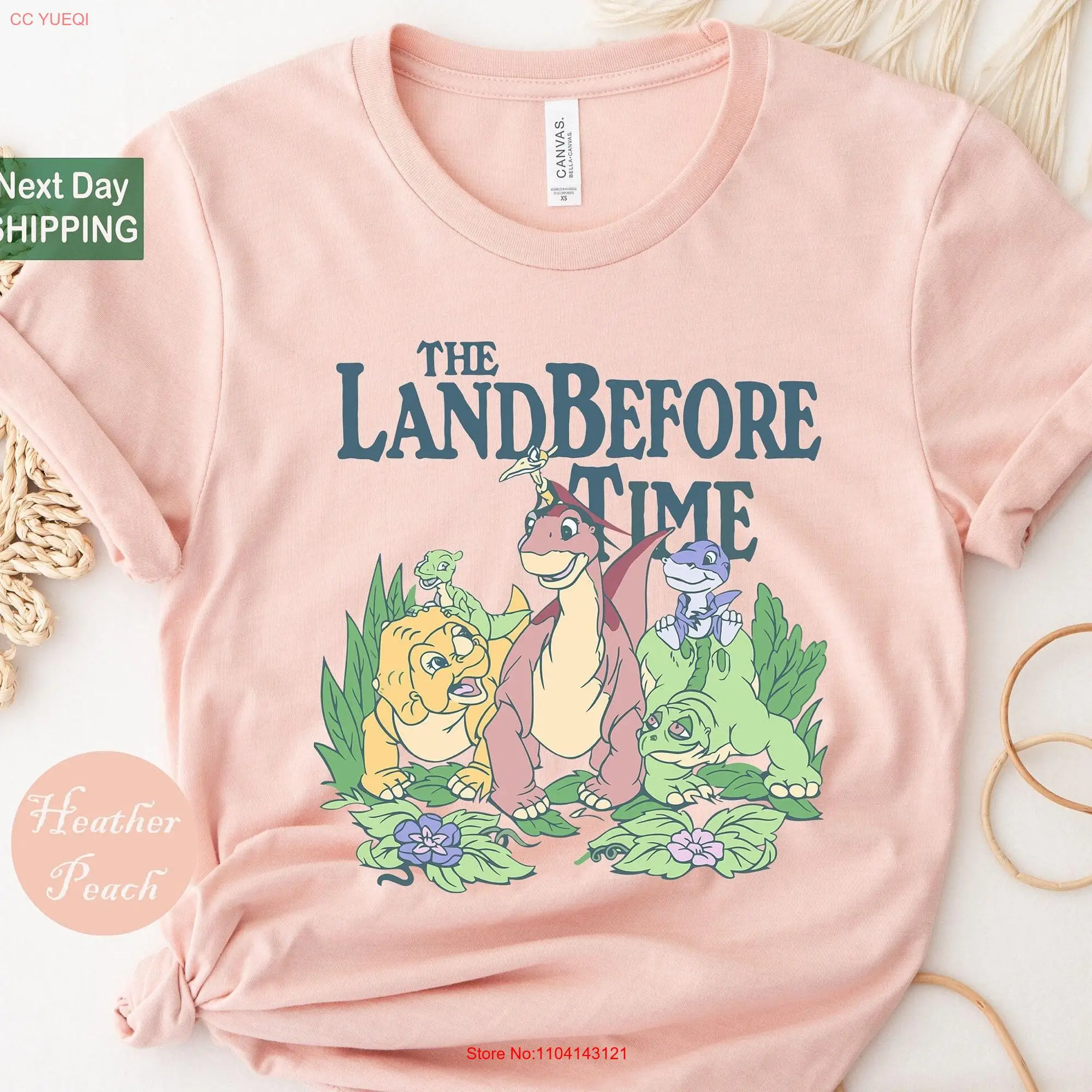 The Land Before Time Pastel Dinosaur Friends T Shirt BeforeTime Party s for Dinasour Lovers Funny long or short sleeves