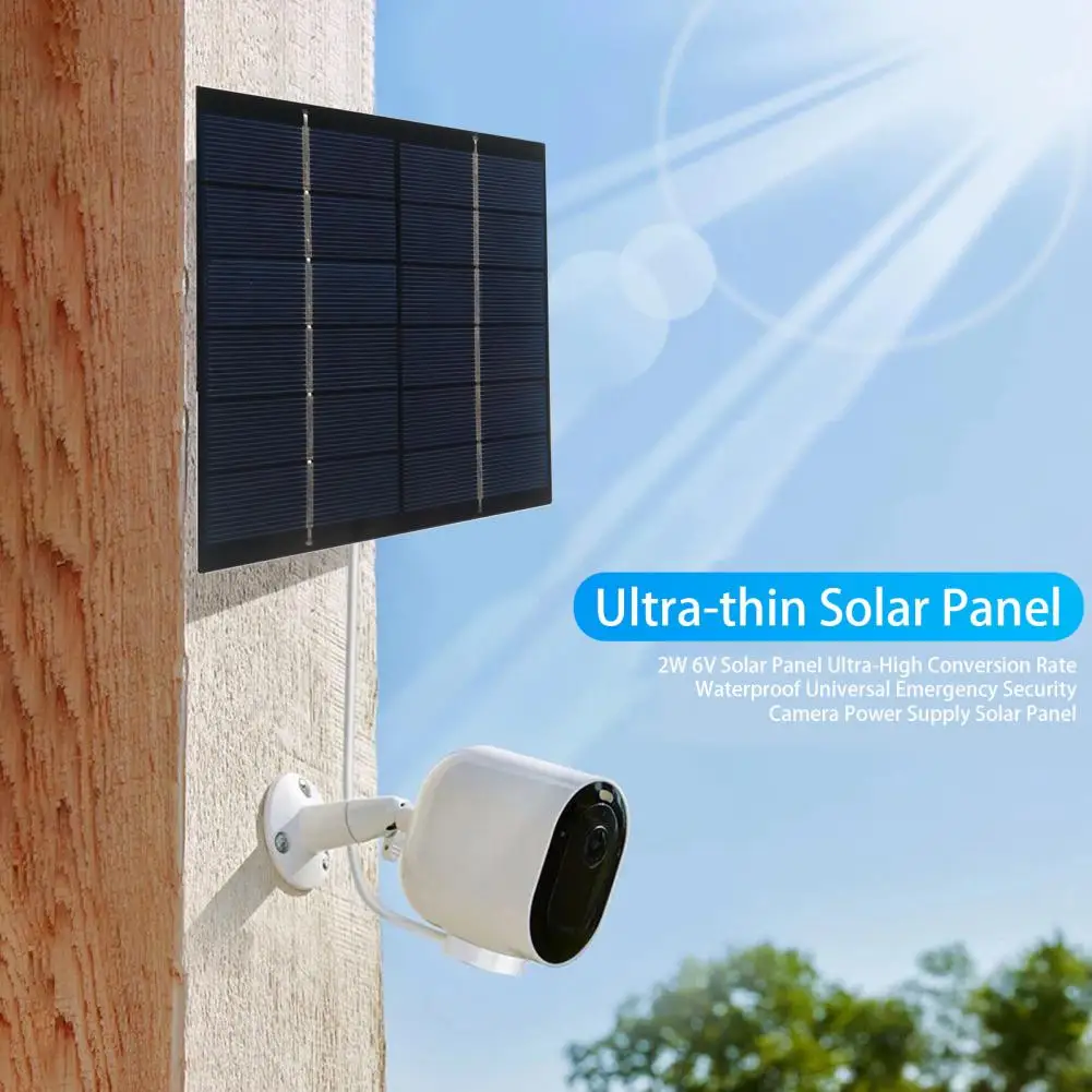 Water-resistant Solar Panel Ultra-thin Solar Panel Highly Efficient Solar Panel for Emergency Security Cameras Waterproof