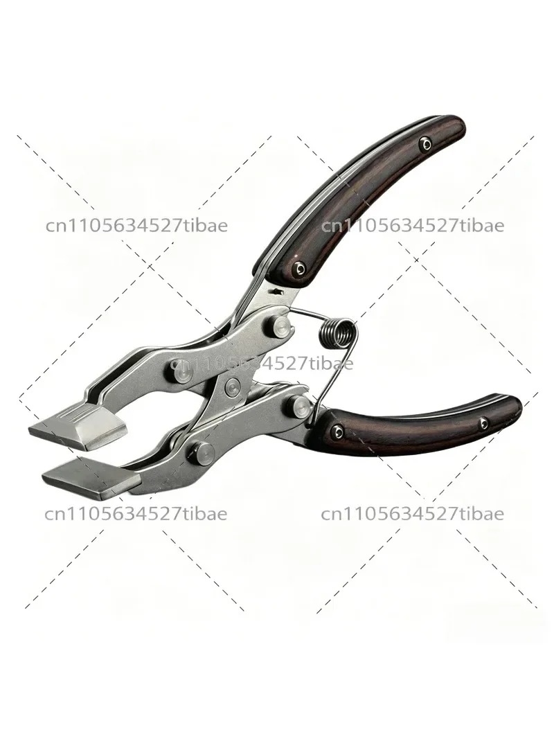 35mm Stainless Steel Flat Parallel Pliers Integrated Chuck Hand Tool for Leather DIY Craft Repair Accessories