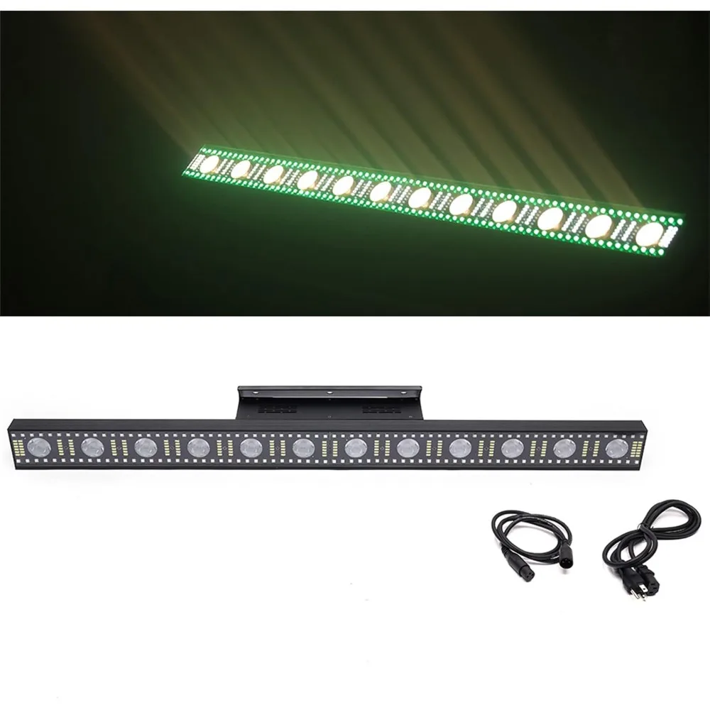 ضوء المرحلة 12 LED 3 في 1 RGB المرحلة DJ ضوء 40 "DMX شعاع غسل ستروب مصفوفة تأثير الضوء لعرض الإضاءة تأثيرات نادي الحفلات