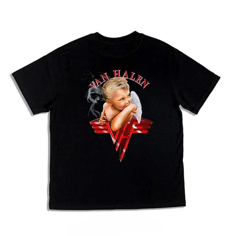 Van Halen 1984 Original Albumcover Band Grafik T-Shirt Baumwolle Herren Damen Streetwear Tee – Detail 7