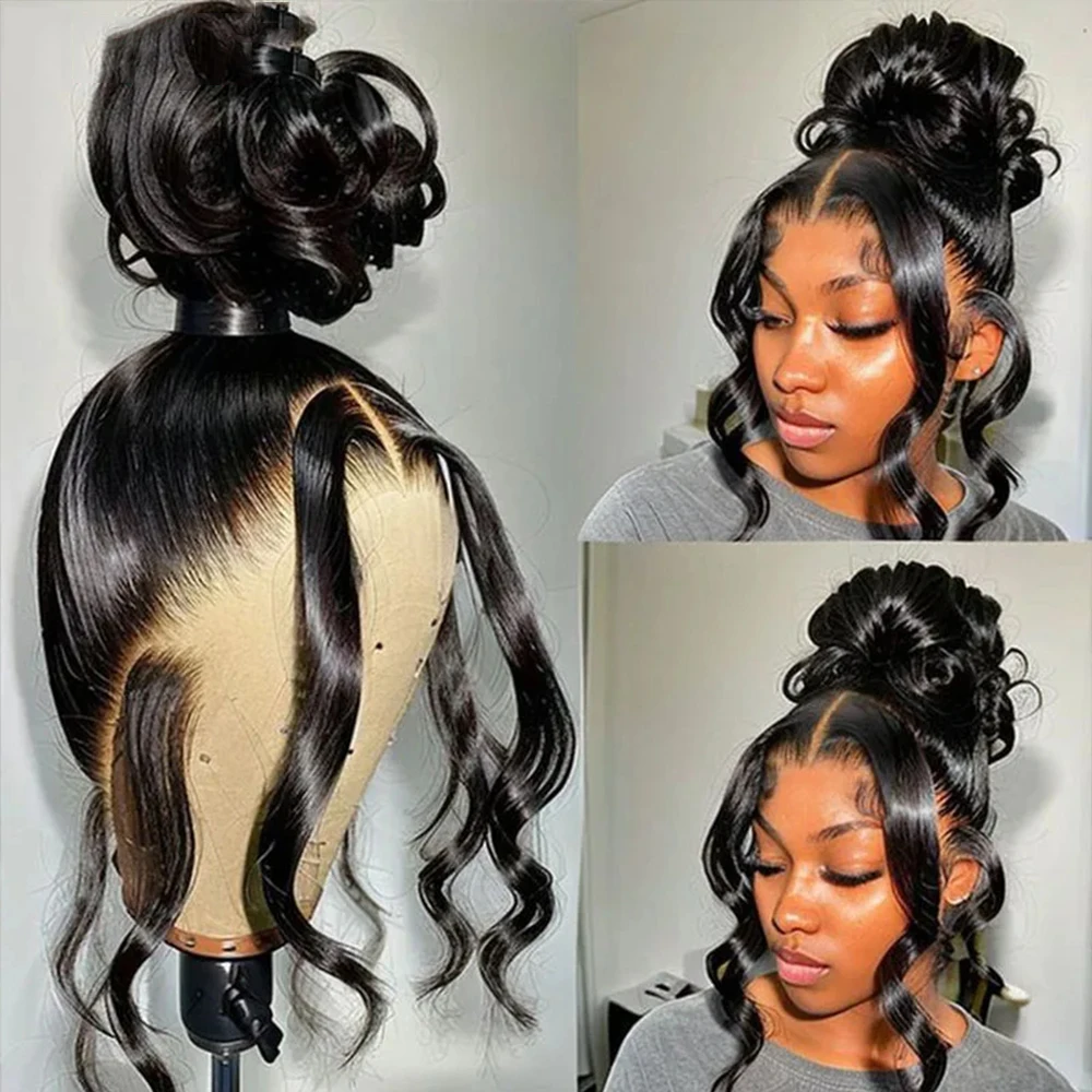 Dialola Verborgen Band Body Wave 360 HD Full Lace Front Pruiken Menselijk Haar Pre Geplukt Lijmloze Braziliaanse Maagdelijke Pruik Met Trekkoord