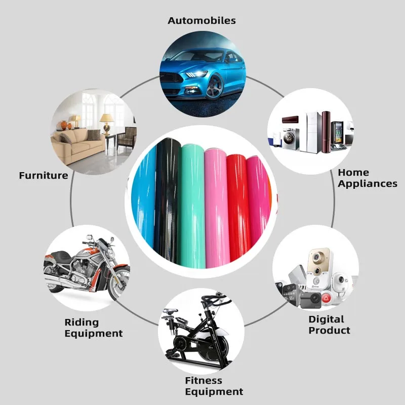 152cm Vinyl-Folienaufkleber Glänzende Karosserie-Folie Aufkleber für Motorrad BMW E46 Tesla Model Y Toyota Auto-Zubehör – Detail 5