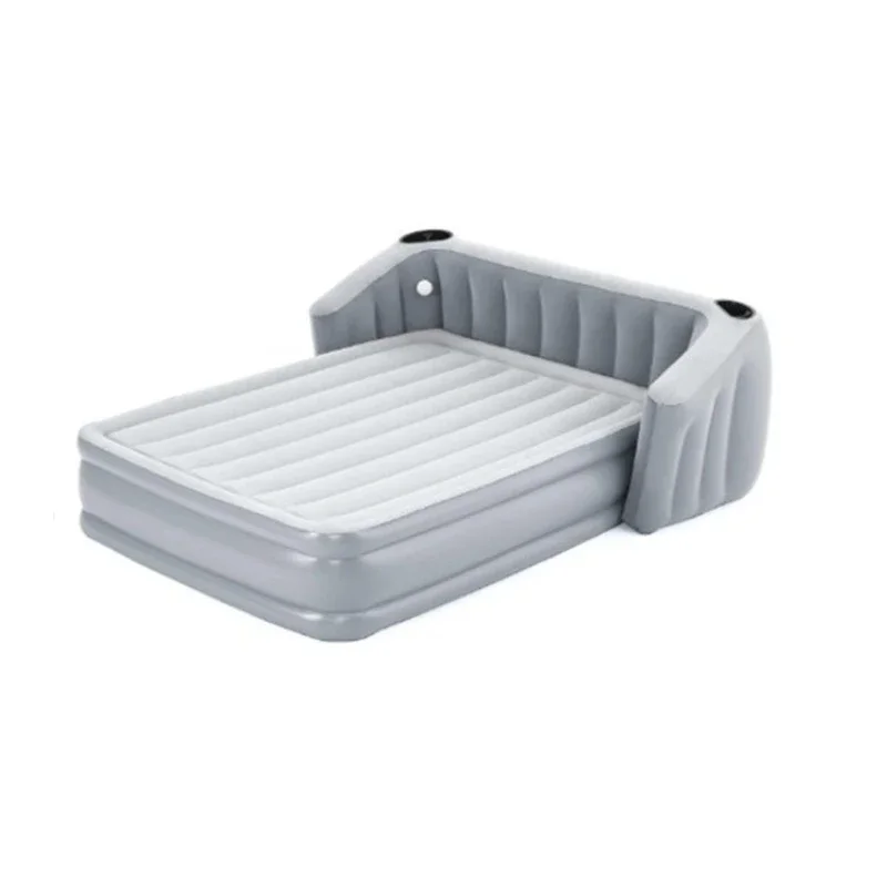 Inflatable mattress, lunch break double air mattress, built-in electric pump, inflatable mattress