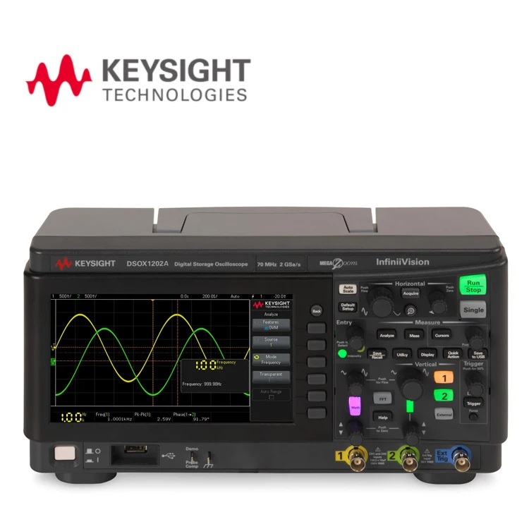 Keysight DSOX1202A Basic Oscilloscope 70/100/200 MHz 2 Analog Channels