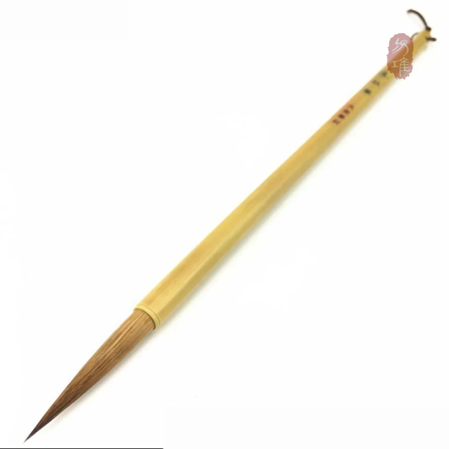Pincéis de caligrafia chinesa para fino ouro & linha pintura doninha escova de cabelo caneta haste de bambu caneta titular pintura arte fornecimento