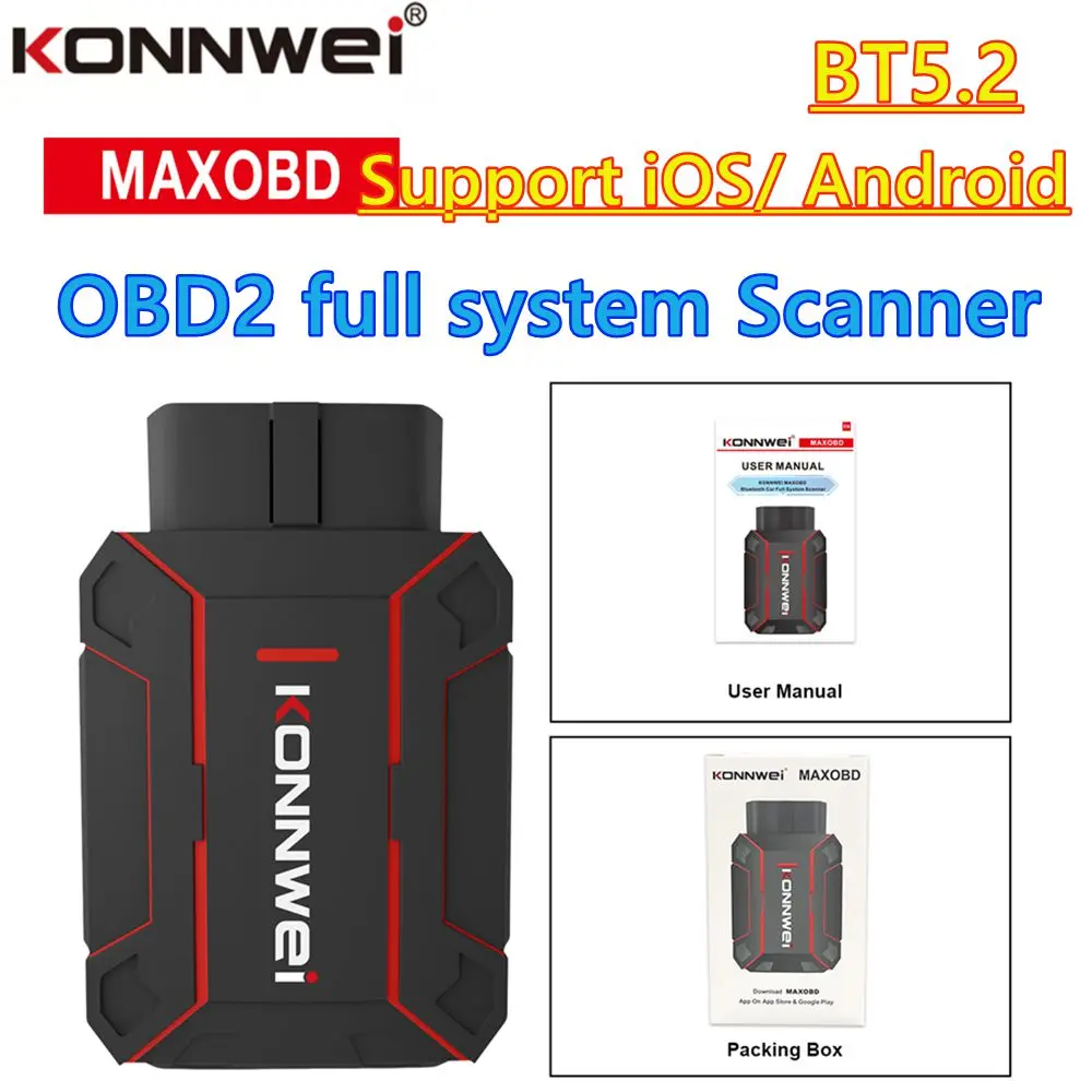 

KONNWEI MAXOBD полный сканер автомобильной системы OBD2 для Benz для сиденья диагностический инструмент для чтения кода двигателя подушка безопасности автоматическая коробка передач ABS