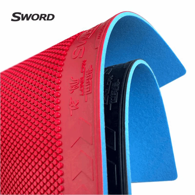 Sword LONG CAN Table Tennis Rubber Sheet Pimples Out ITTF Approved Pimples Out Ping Pong Rubber with 2.0mm Sponge Fast Attack view 3