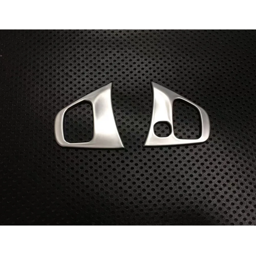 For Renault Captur Kaptur 2015 2016 2017 2018 2019 Detector Stick Styling ABS Chrome Steering Wheel Interior Kit Trim Lamp Frame