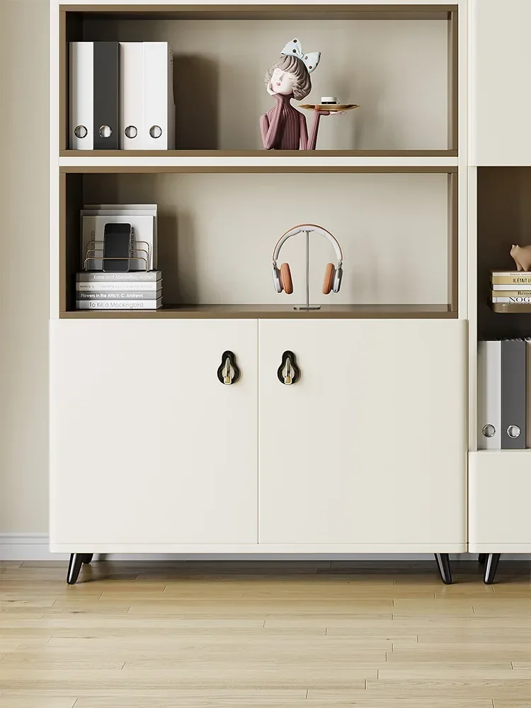Floor-standing Living Room Storage Rack, Bedroom Small Storage Cabinet, Home Wall-mounted Simple Bookshelf CombinationX9