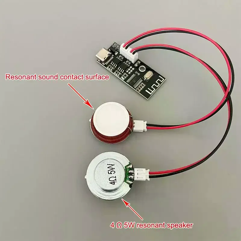4Ohm 5W Resonance Vibration Speaker Bone Conduction Speaker With Bluetooth Amplifier Board For DIY Resonant Speaker