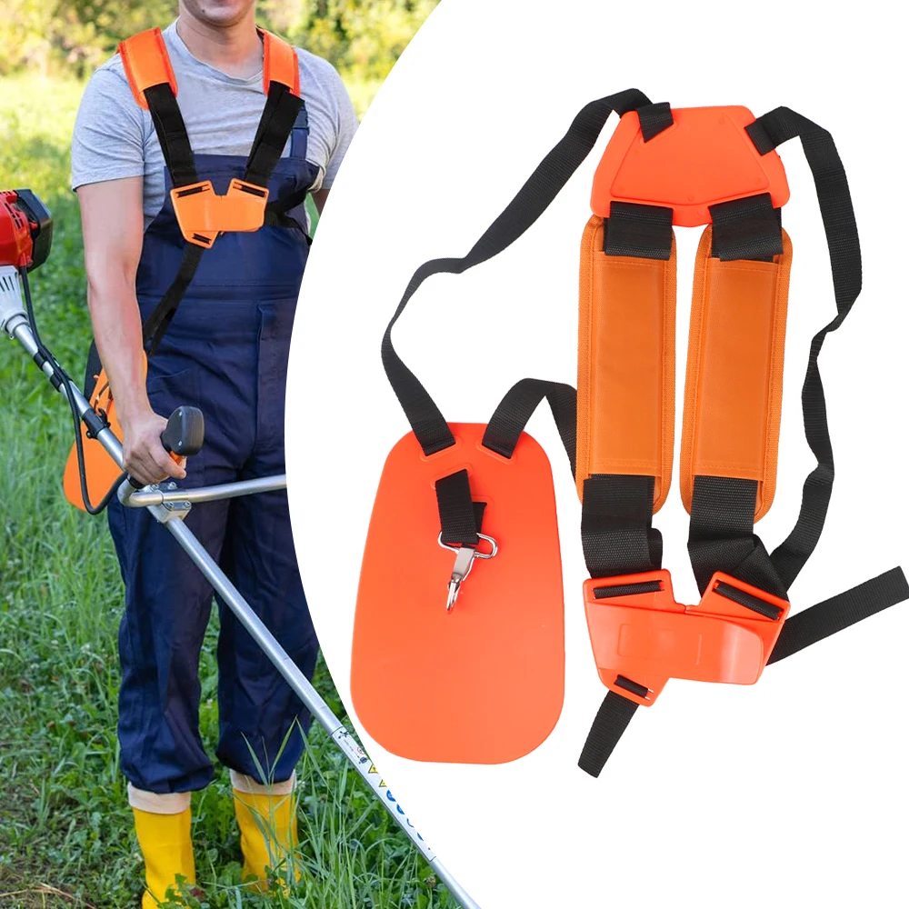 Shape Double Shoulder Harness Strap Strimmer Padded Belt for Brush Cutter Trimmer Garden Pruner Comfortable Labor Saving