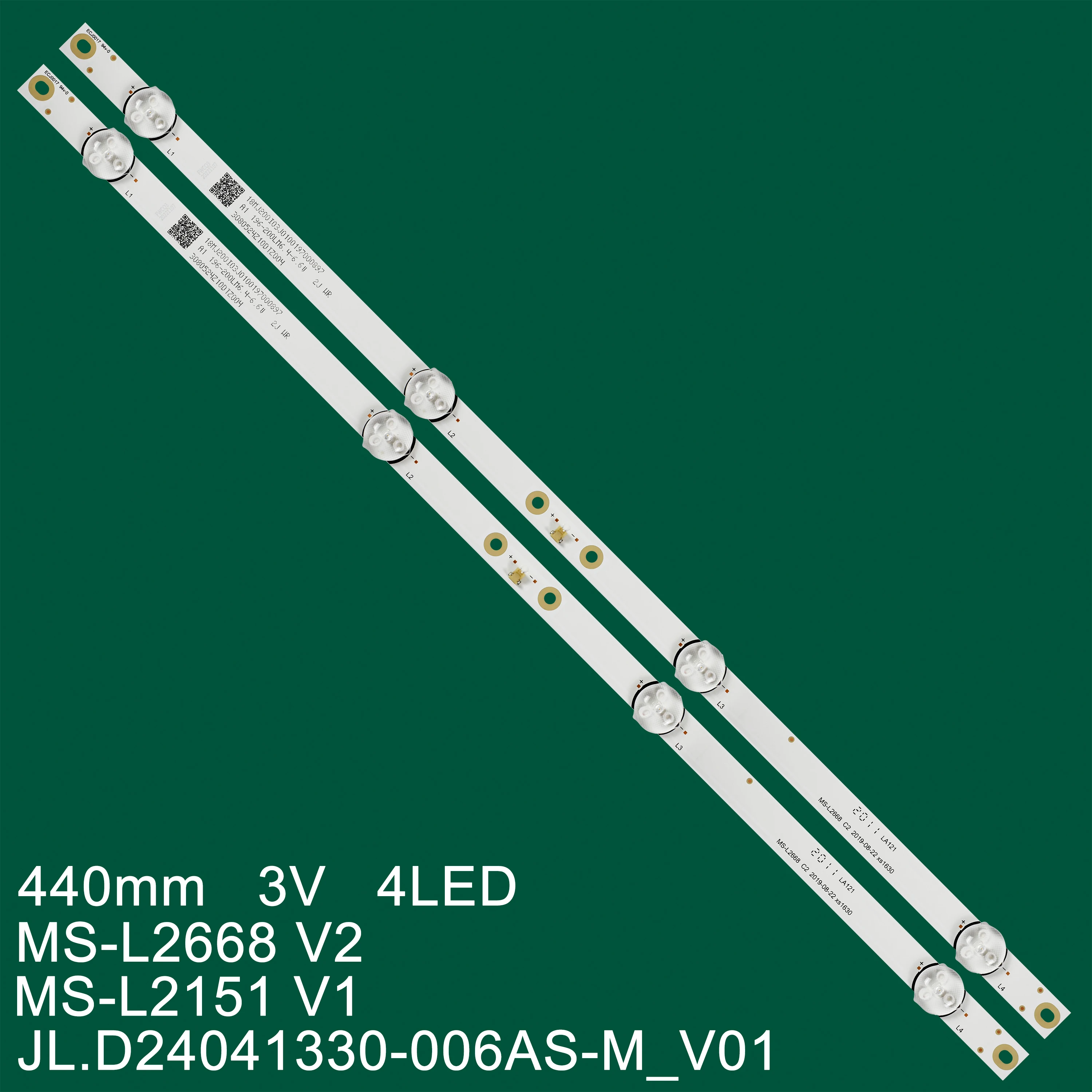 

LED Backlight strip 4 Lamp for 24s50t2 24HL4300HA MS-L2668 V2 MS-L2151 V1 CX236DLEDM JL.D24041330-006AS-M_V01 3080524Z10DTZ004