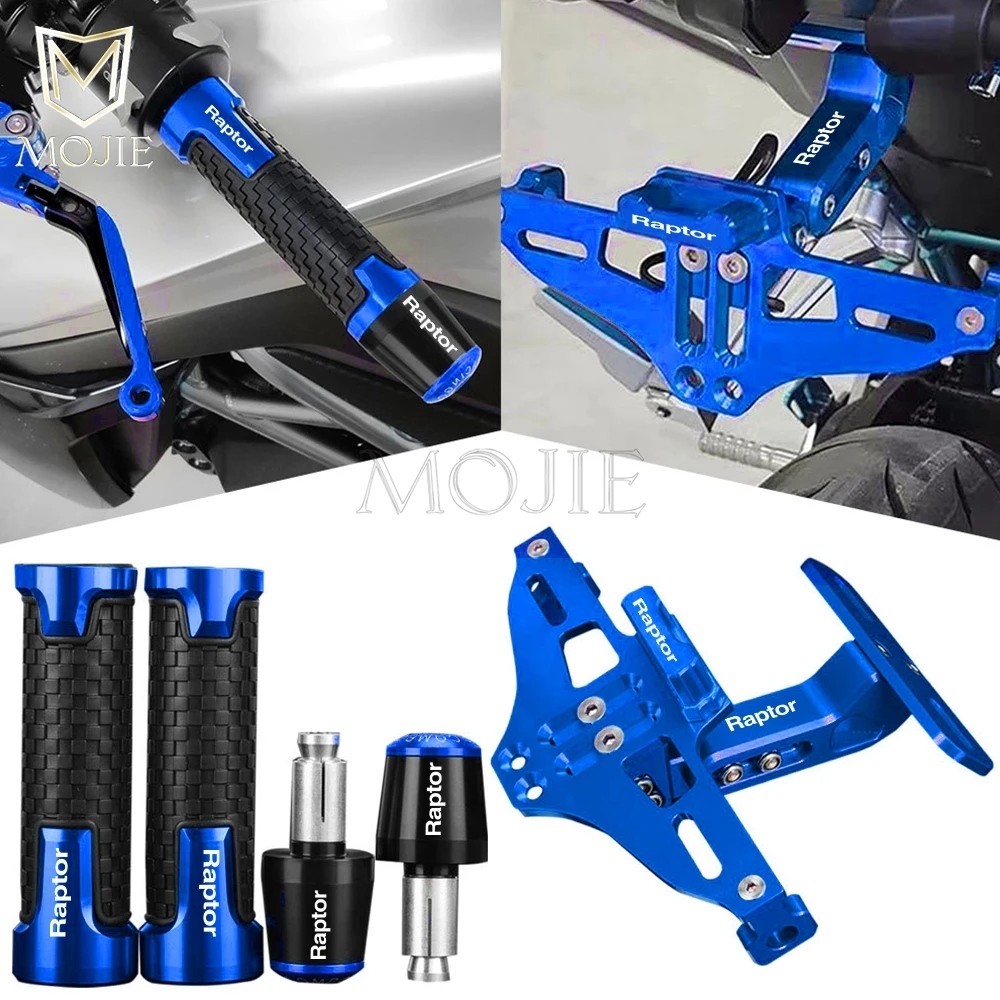 

For Yamaha Raptor 90 250 350 660 700 YFM700 RAPTOR 700 700R 2006-2024 License Plate Holder Bracket LED Lights Handles Grips Ends