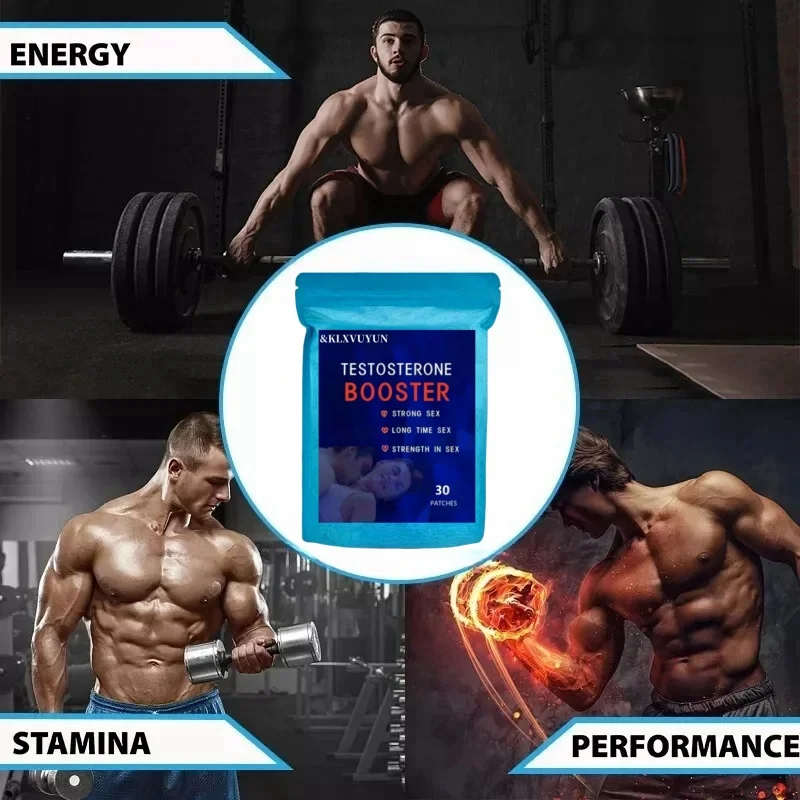 Testosterone Booster Transdermal Patches For Men, Tribulus Terrestris, Maca, Ginseng, Shilajit, Saw Palmetto