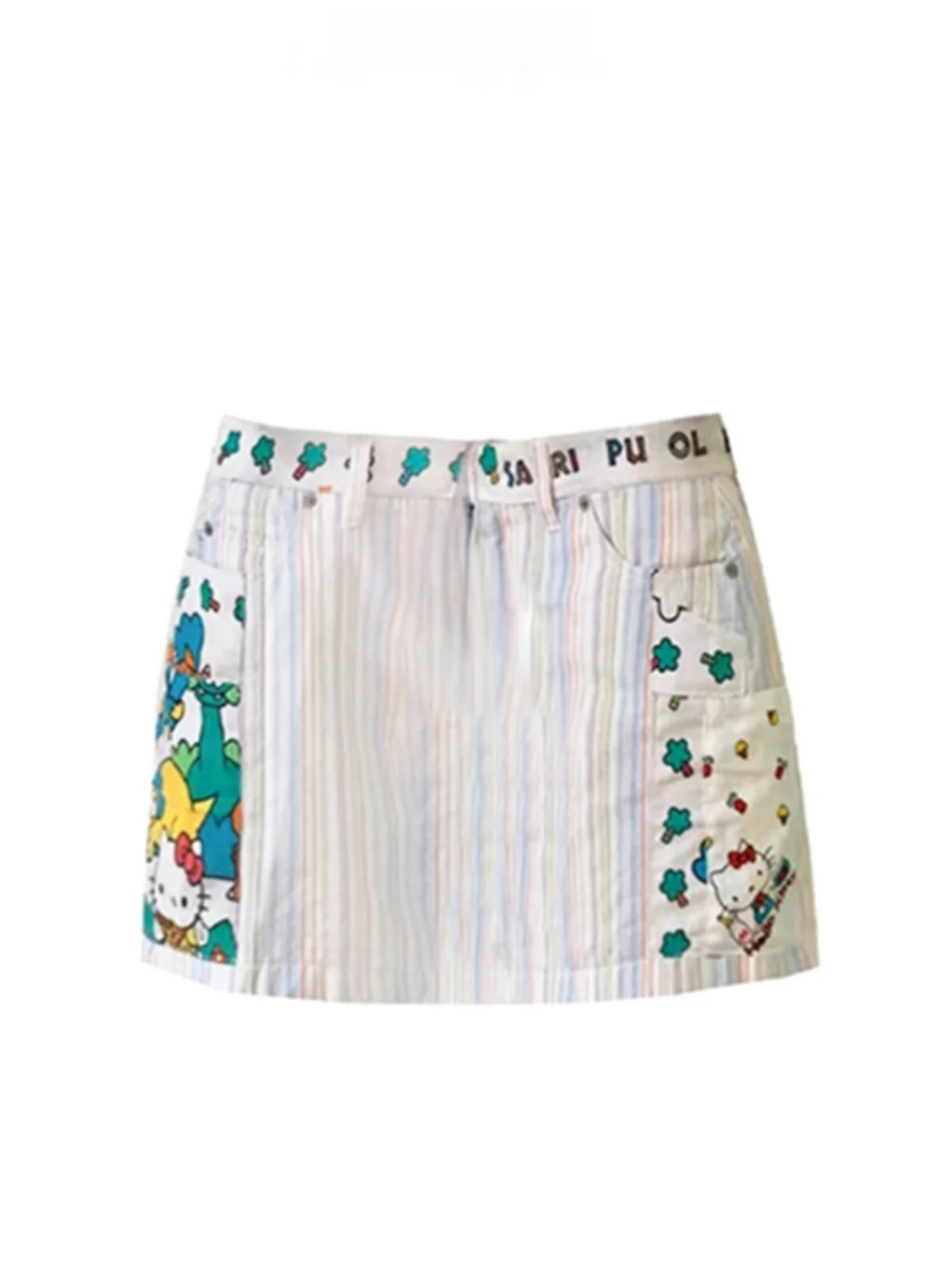 

Юбка-шорты ручной работы в стиле пэчворк с винтажным эффектом, милые и забавные, больших размеров, женская модная одежда для весны, лета, осени, с узором в виде медведя