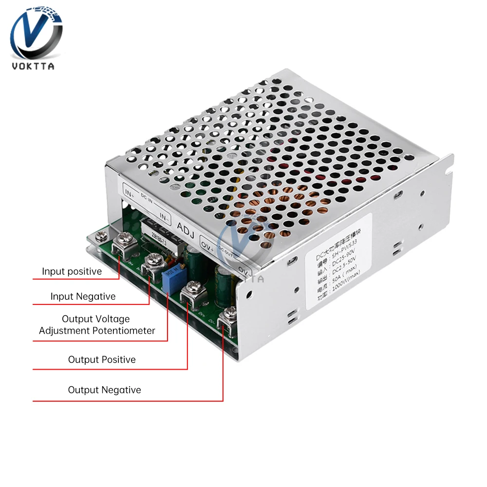 DC-DC modulo di alimentazione Step-down DC 25-90V 1000W 50A tensione costante convertitore Buck a corrente costante regolatore di tensione di potenza