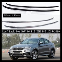 Roof Rack For BMW X6 F16 X6M F86 2015-2019 High Quality Aluminum Alloy Paste Installatio Luggage Rails Carrier Bar Top Racks