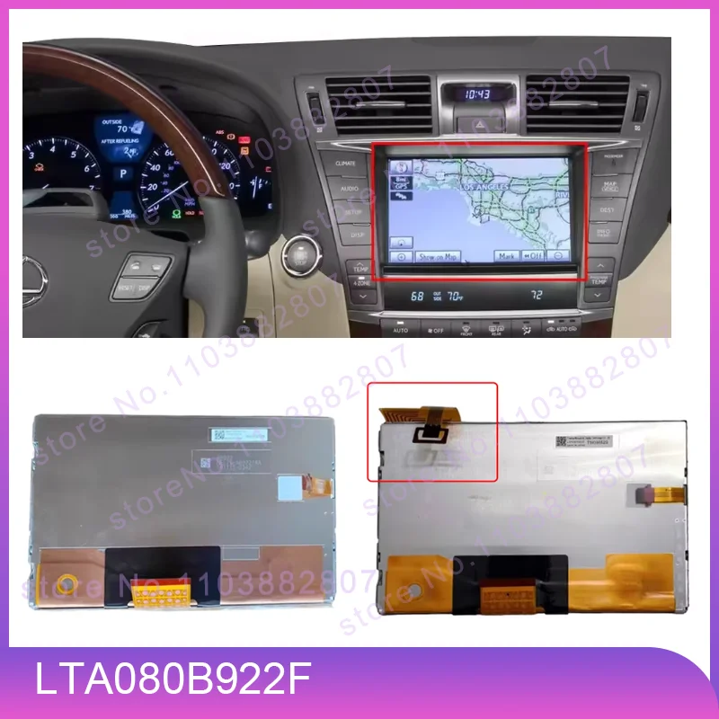 

Оригинальный 8-дюймовый GPS-навигатор LTA080B922F для Lexus 570 Land Cruiser с ЖК-экраном и сенсорной панелью